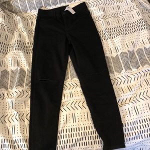 Black curvy super high rise jegging